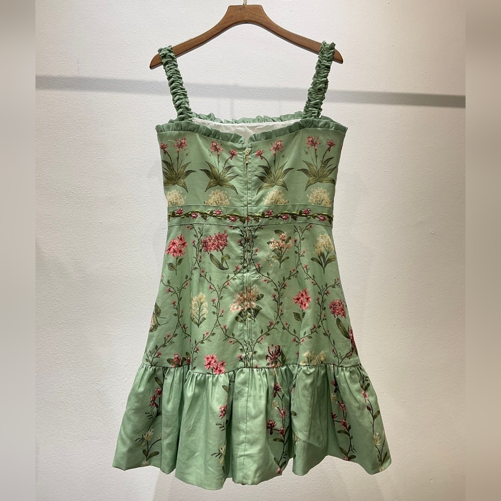 Agua by Agua Bendita Mint Green Floral Mini Dress - Picture 8 of 16